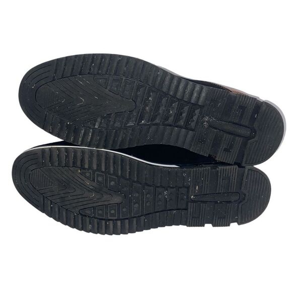 GATSBY Men’s Sz 15 AA Black Suede Brown Leather Oxford Orthopedic Loafer Shoes - Picture 6 of 8